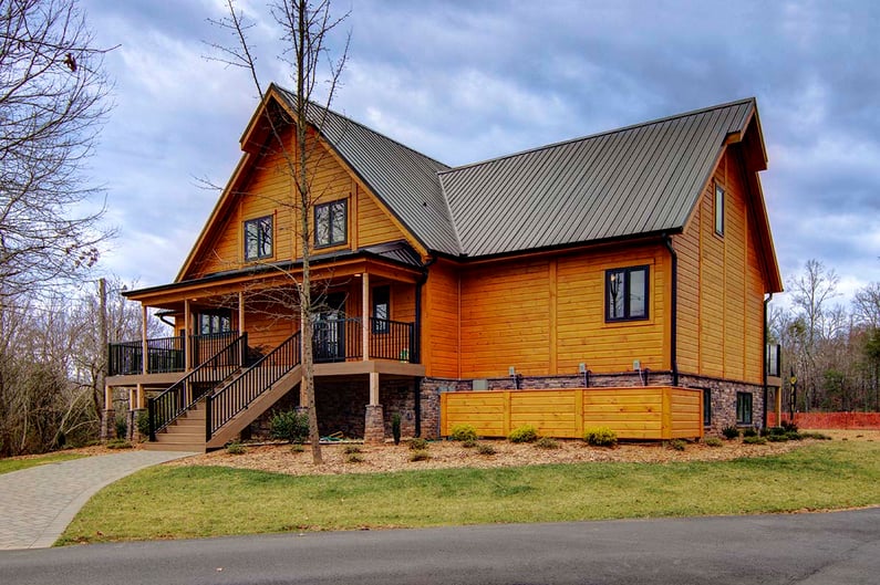 Timber Block Top Manufacturer of Log Homes in NC